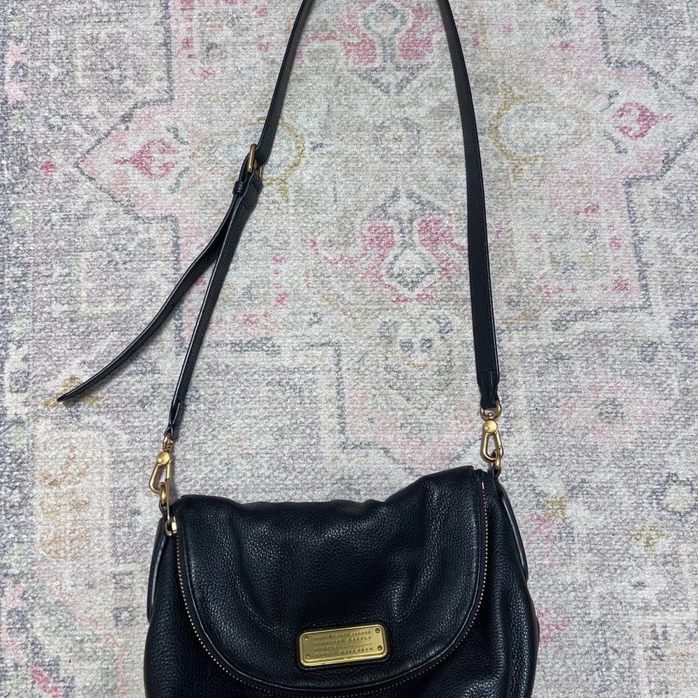 Marc Jacob’s Black Leather Crossbody Bag
